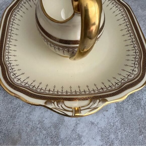 Jackson & Gosling Grosvenor China Milk Jug, pattern # 8369 Porcelain Creamer Set - Picture 5 of 8